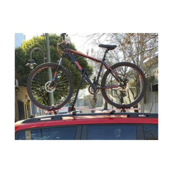PORTABICICLETAS UNIVERSAL TECHO,  BICI DE CAÑO ELÍPTICO Y REDONDO CON KIT PARA CAÑO DE ALUMINIO      CD