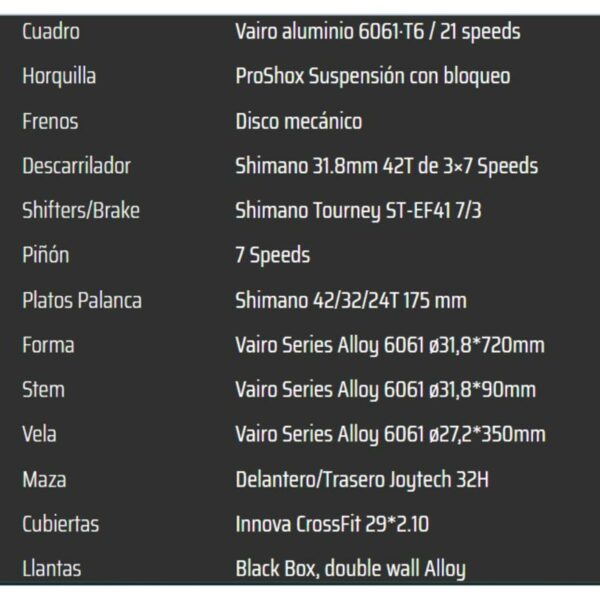 BICICLETA VENZO GRAVEL ALUMINIO 2x8v