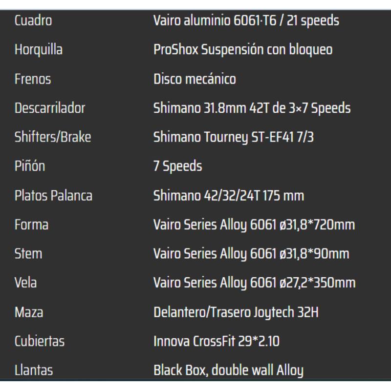 BICICLETA VENZO GRAVEL ALUMINIO 2x8v