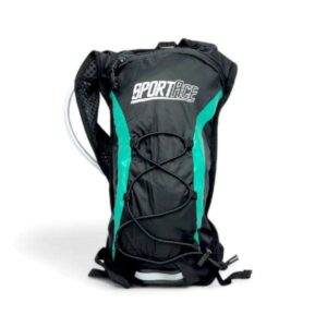 MOCHILA DE HIDRATACION 1LITRO SPORTACE NEGRO/VERDE