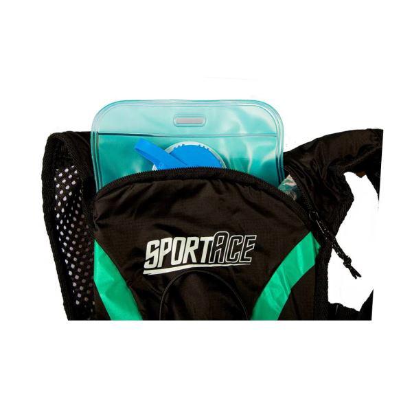 MOCHILA DE HIDRATACION 1LITRO SPORTACE NEGRO/VERDE